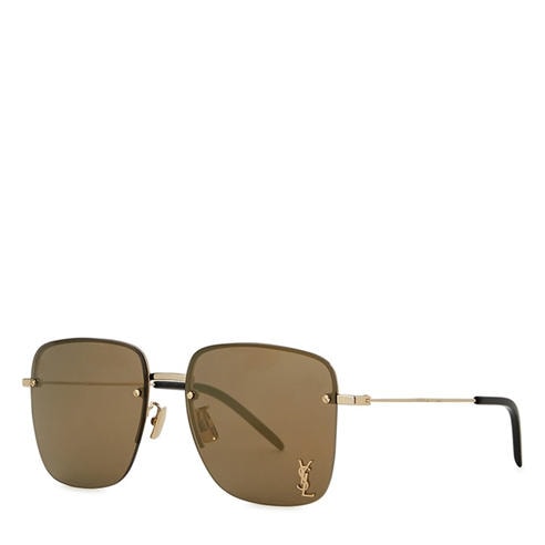Saint Laurent - Women's SL Rimless Metal Square Sunglasses