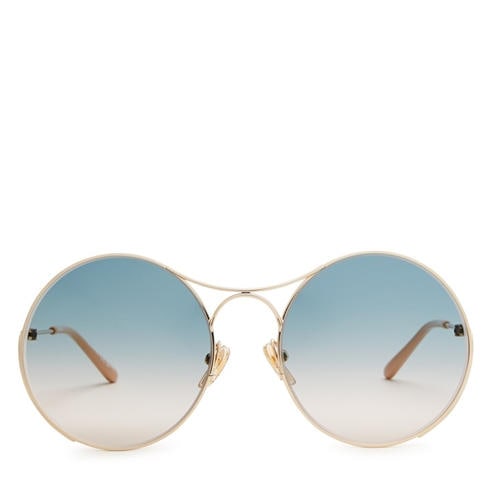 Chloe - Women's Metal Round Sunglasses