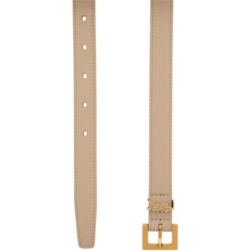 Saint Laurent - Women's Leather Logo Belt
