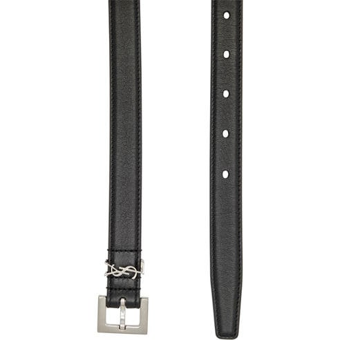 Saint Laurent - Women's 2cm Leather Belt