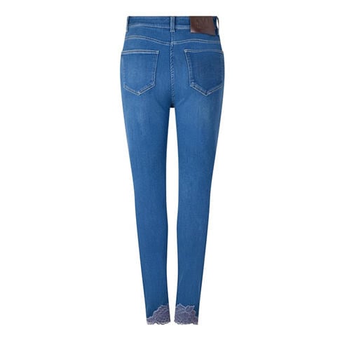 VALENTINO - Women's Pizzo Cotton High-Waisted Skinny Trousers