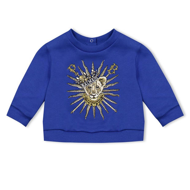 BALMAIN Logo Sweatshirt Babies,All Products : American Fashion Style Bags On Sale