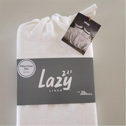 LAZY LINENS - Pure Washed Linen Pillowcases