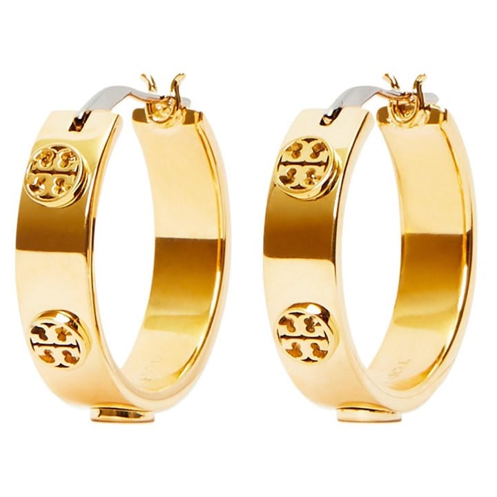 Tory Burch Jewellery Women's Gold Miller Stud Hoop
